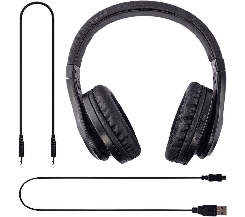 GROOV-E Rhythm Wireless Bluetooth Noise-Cancelling Headphones - Black image number 7 of 8