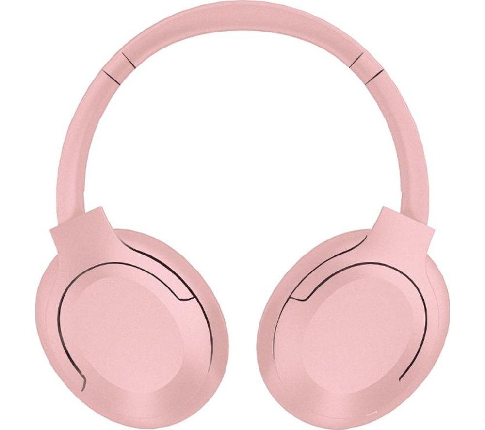 Groov-E Rhythm Wireless Bluetooth Noise-Cancelling Headphones - Pink, Pink