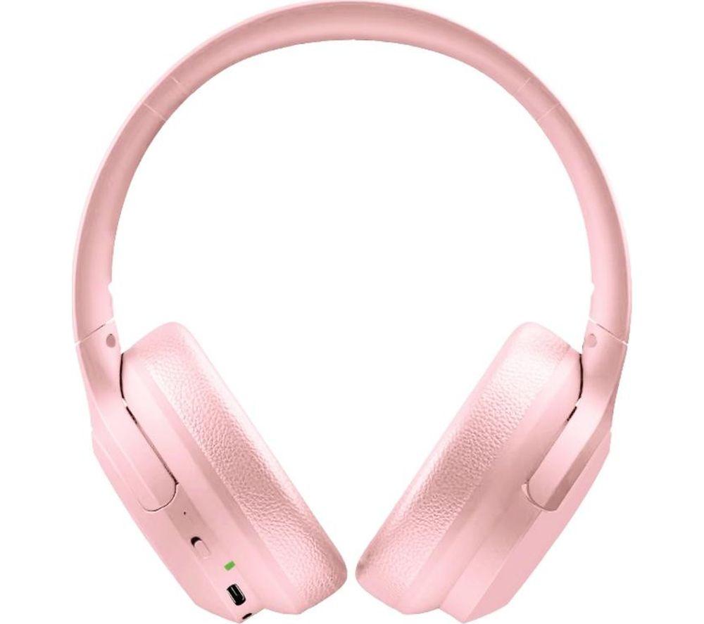 GROOV-E Rhythm Wireless Bluetooth Noise-Cancelling Headphones - Pink image number 2 of 6