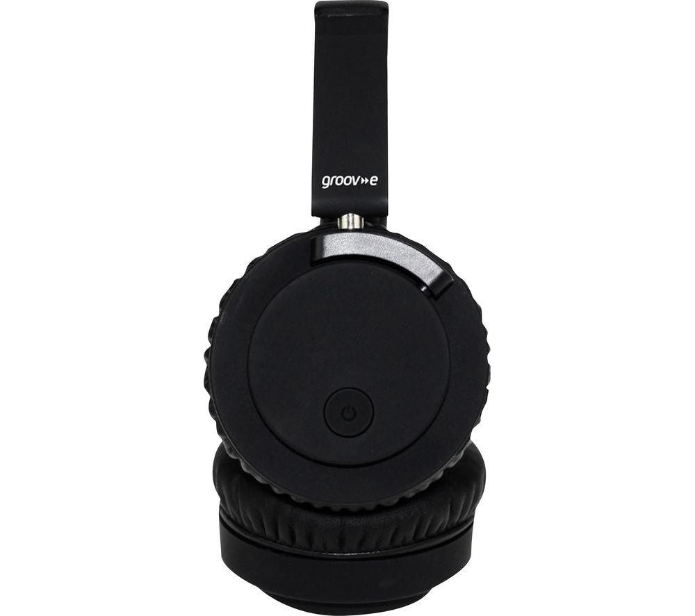 GROOV-E Fusion Wireless Bluetooth Noise-Cancelling Headphones - Black image number 2 of 7