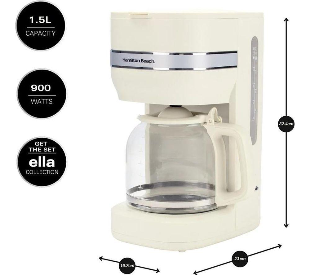 HAMILTON BEACH Ella Filter Coffee Machine - Latte image number 2 of 6