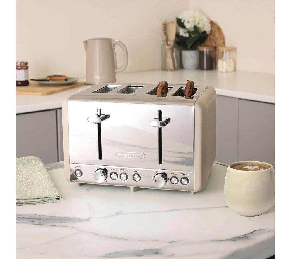 HAMILTON BEACH Harmony Breakfast Jug Kettle & 4-Slice Toaster Bundle - Cappuccino image number 4 of 6