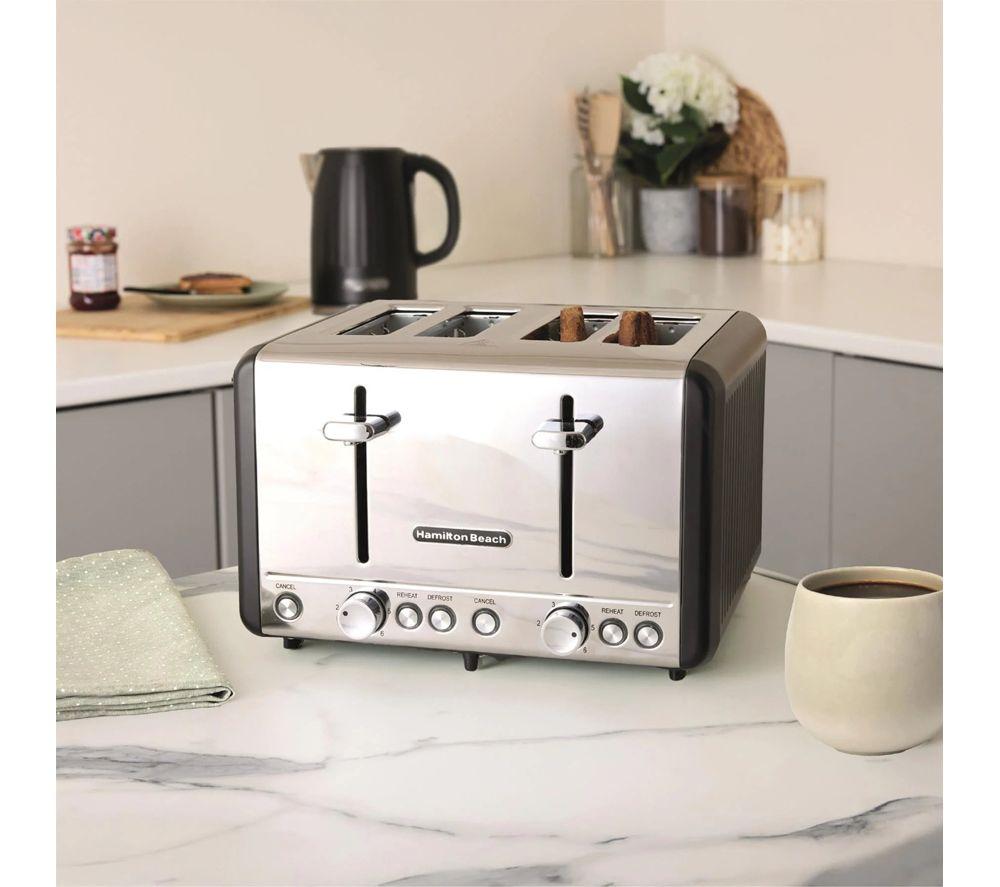 HAMILTON BEACH Harmony Breakfast Jug Kettle & 4-Slice Toaster Bundle - Espresso image number 5 of 7