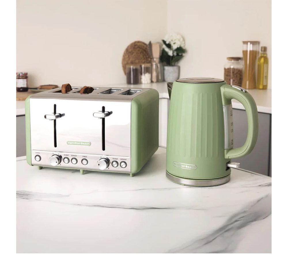HAMILTON BEACH Harmony Breakfast Jug Kettle & 4-Slice Toaster Bundle - Matcha image number 3 of 6