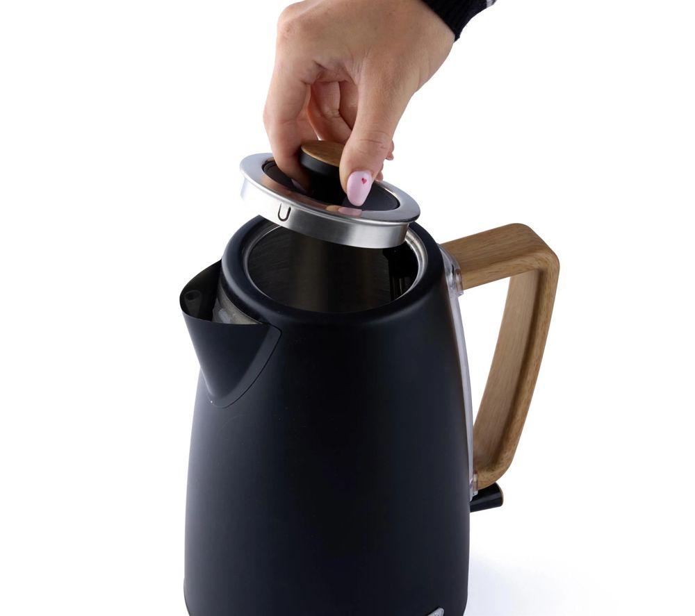 HAMILTON BEACH Scandi Breakfast Jug Kettle & 4-Slice Toaster Bundle - Black image number 2 of 8