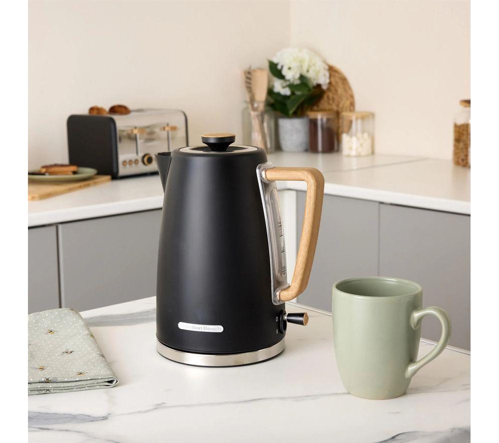 HAMILTON BEACH Scandi Breakfast Jug Kettle & 4-Slice Toaster Bundle - Black image number 5 of 8