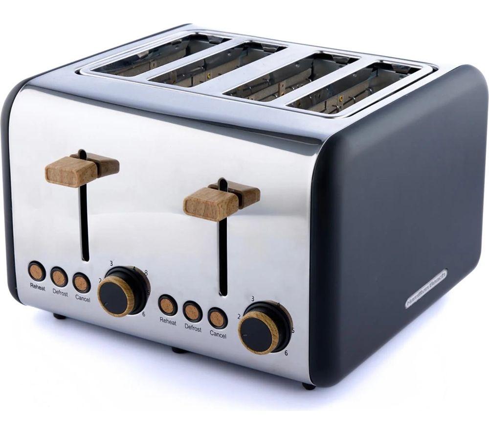 HAMILTON BEACH Scandi Breakfast Jug Kettle & 4-Slice Toaster Bundle - Black image number 7 of 8