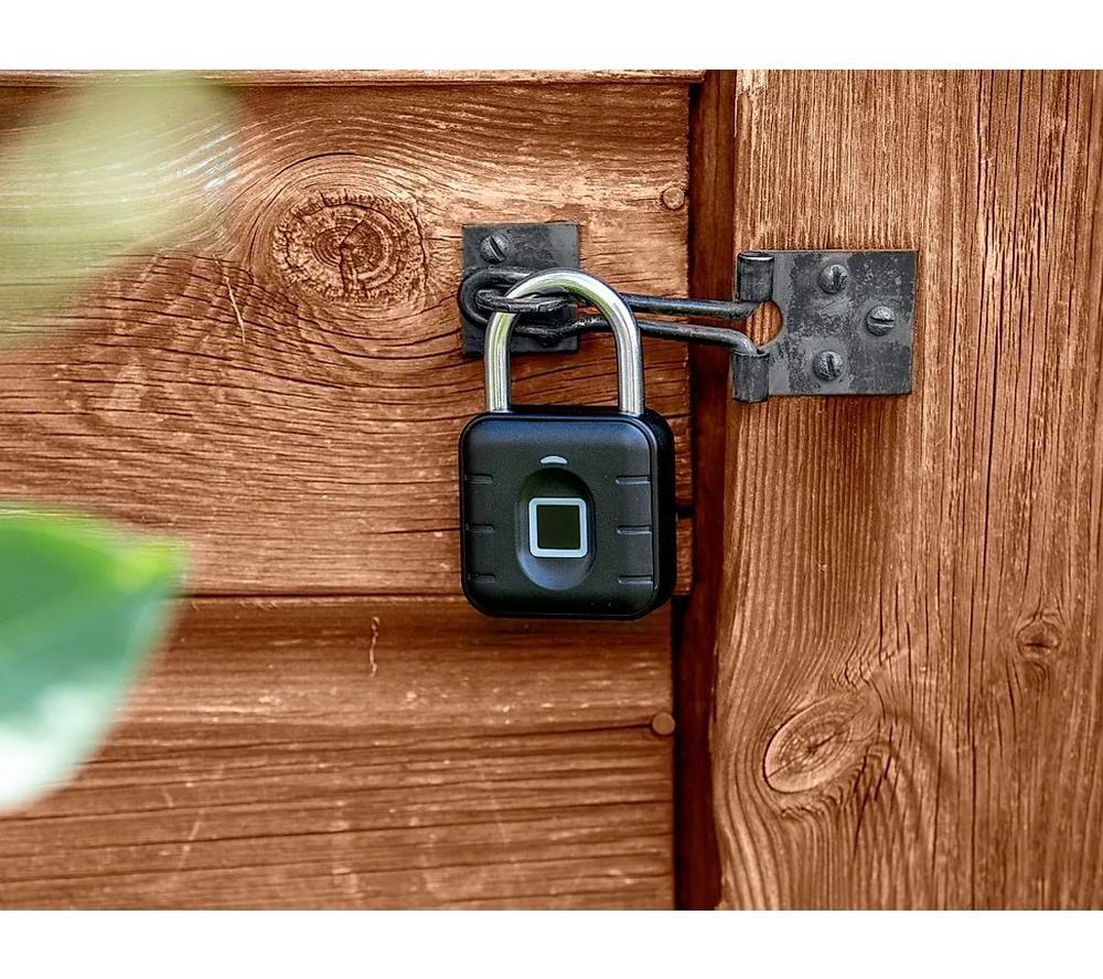 GROOV-E My Lock Smart Fingerprint Padlock - Black image number 5 of 6