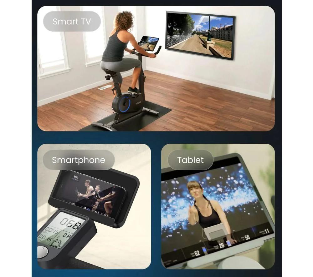 RENPHO Smart S AI Exercise Bike - Black image number 2 of 3