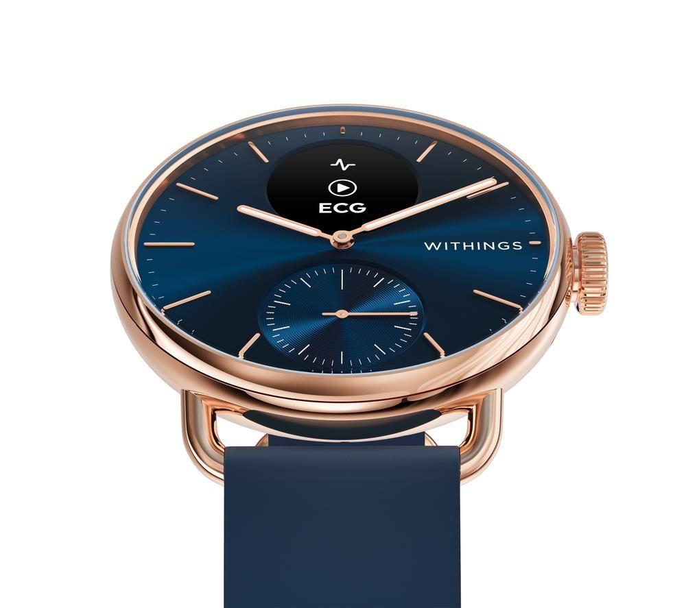 WITHINGS ScanWatch 2 Hybrid Smart Watch - Blue, 38 mm image number 5 of 6
