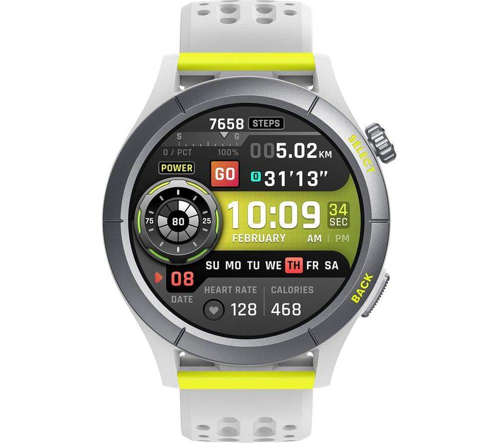 Amazfit Cheetah Smart Watch - Speedster Grey, Silicone Strap, 47 Mm, Silver/Grey