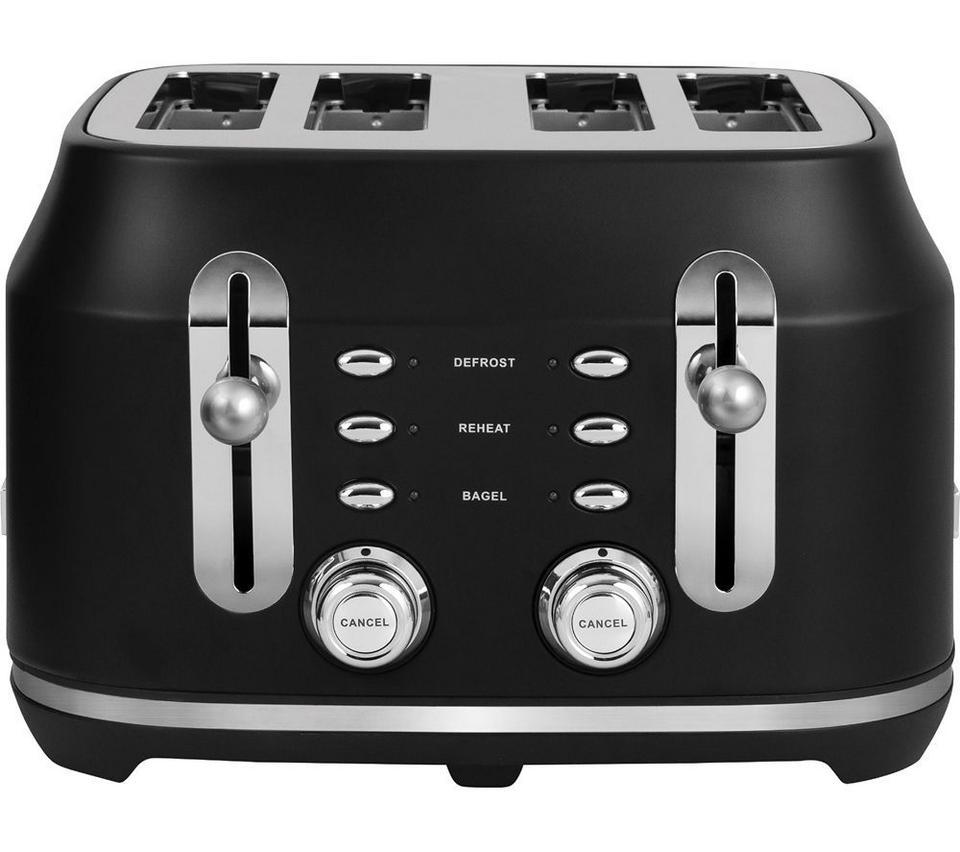 RANGEMASTER Classic Collection RMCL4S304BK 4-Slice Toaster - Black