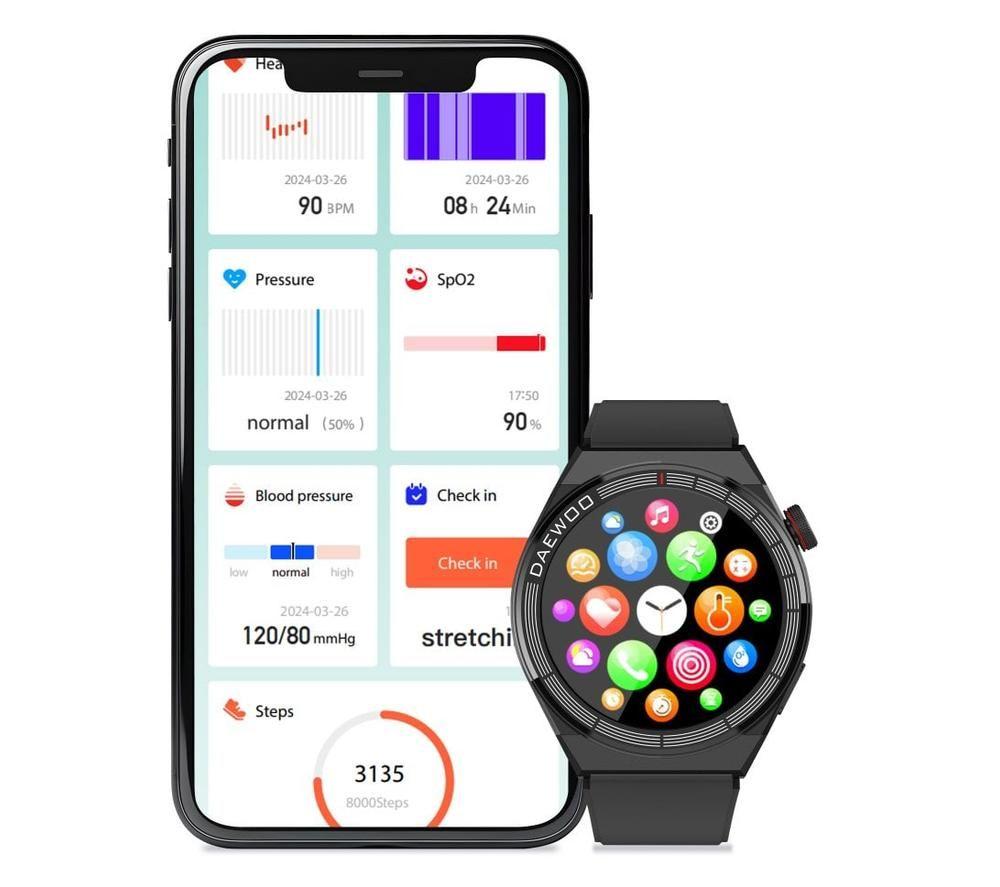 DAEWOO CNX+ Smart Watch - Black image number 2 of 2