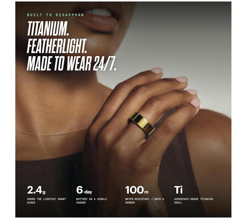 ULTRAHUMAN Ring Air - Bionic Gold, Size 13 image number 4 of 7