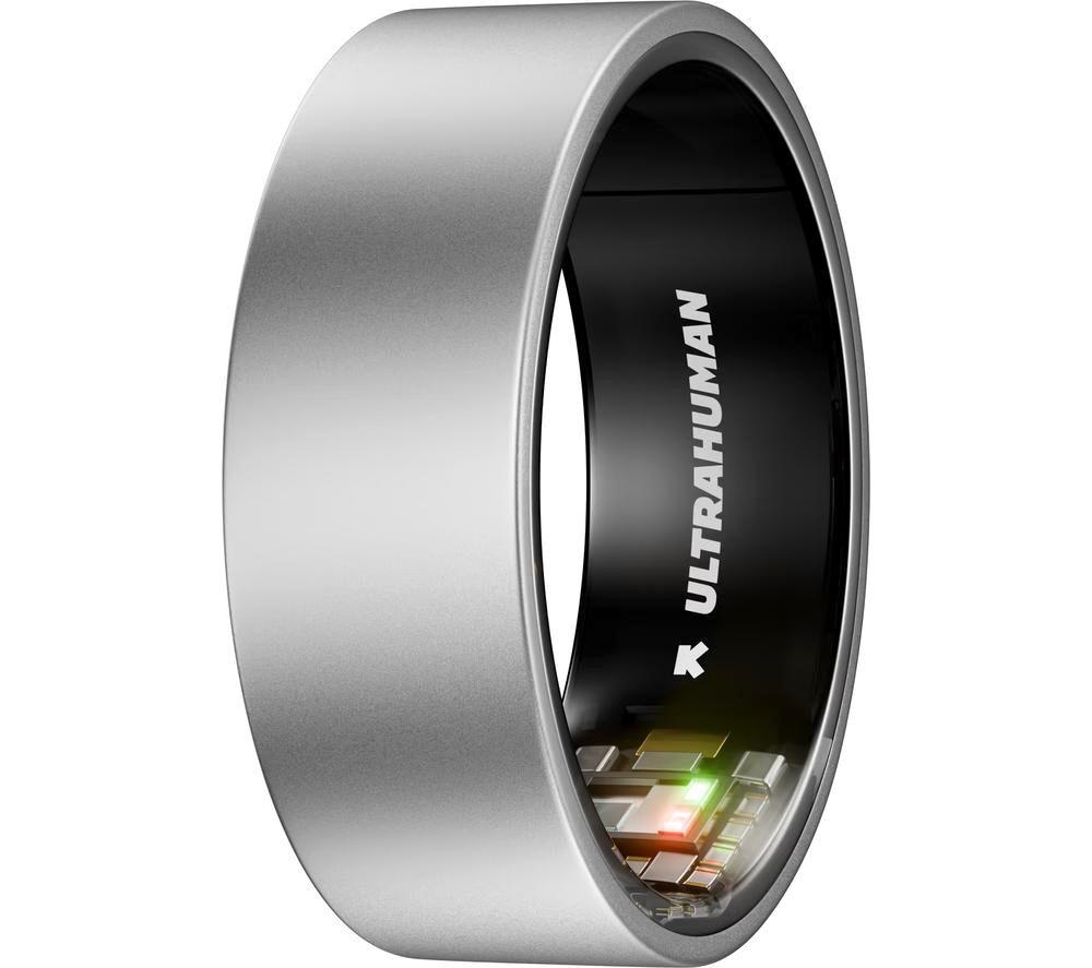 Buy ULTRAHUMAN Ring Air - Raw Titanium, Size 6 | Currys