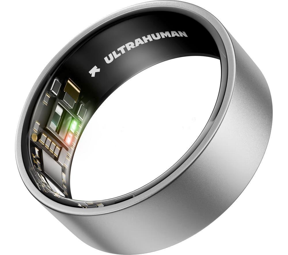 ULTRAHUMAN Ring Air - Raw Titanium, Size 14 image number 3 of 4