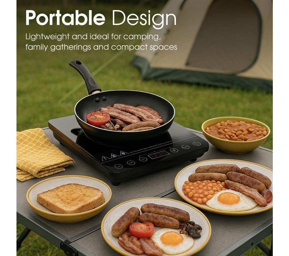 ABODE AINDH1002 Single Induction Hot Plate - Black image number 7 of 10