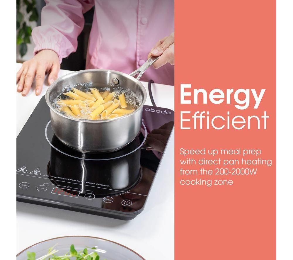 ABODE AINDH1002 Single Induction Hot Plate - Black image number 9 of 10