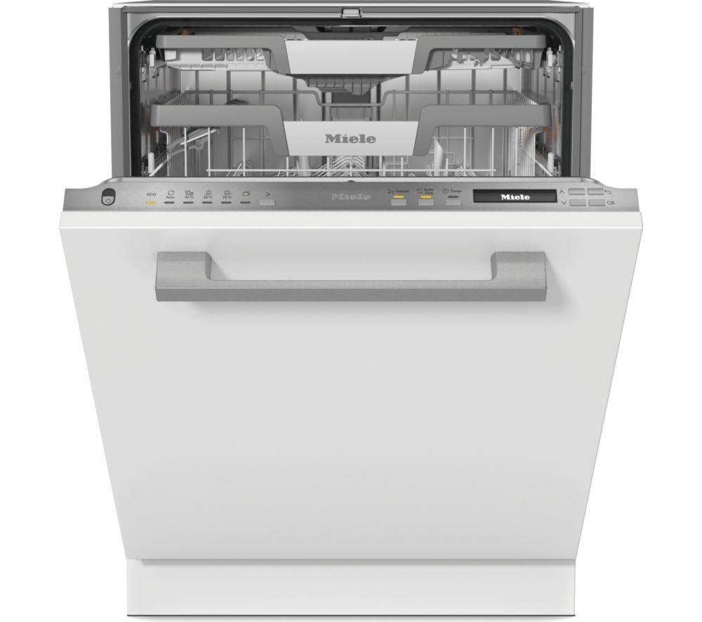 MIELE AutoDos G7040 SCVi Full-size WiFi-enabled Dishwasher – Clean Steel, Silver/Grey