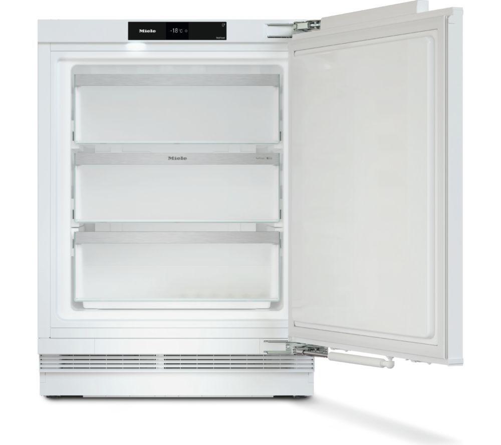 MIELE FNUS 7040 D Integrated Undercounter Freezer – Fixed Hinge, White