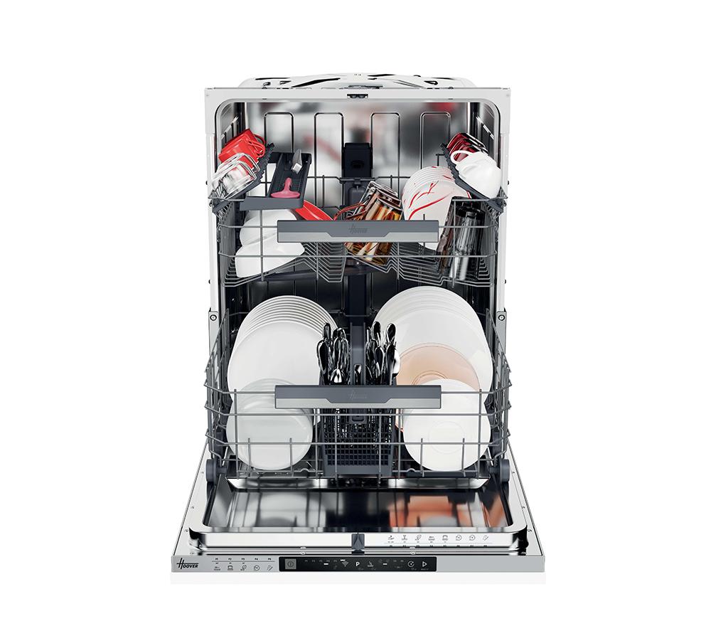 HOOVER HI 5C6F0S-80 Full Size Fully Integrated WiFi-enabled Dishwasher image number 3 of 19
