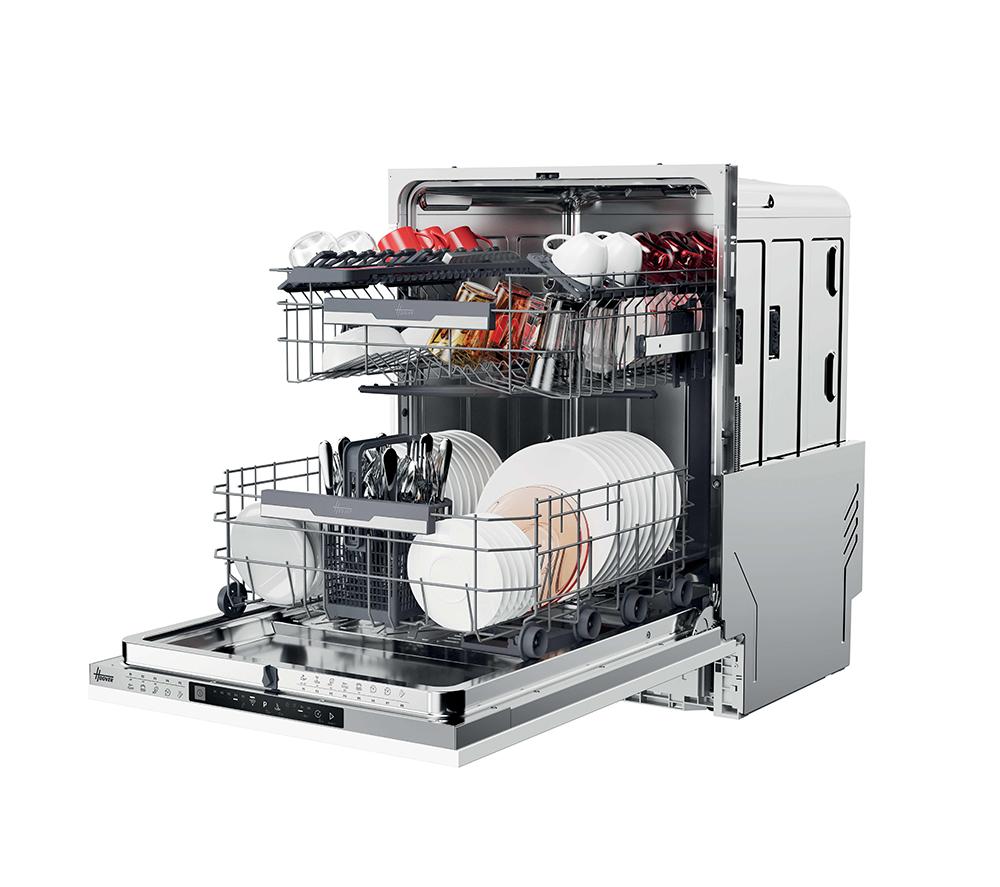 HOOVER HI 5C6F0S-80 Full Size Fully Integrated WiFi-enabled Dishwasher image number 5 of 19