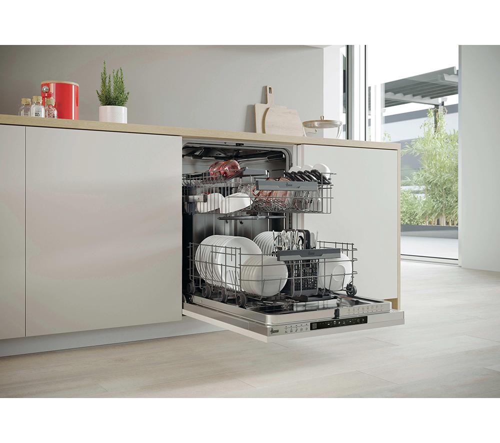 HOOVER HI 5C6F0S-80 Full Size Fully Integrated WiFi-enabled Dishwasher image number 16 of 19
