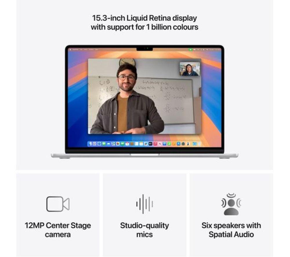 APPLE Refurbished MacBook Air 15" (2025) - M4, 512 GB SSD, RAM 24 GB, Silver (Excellent Condition) image number 5 of 11