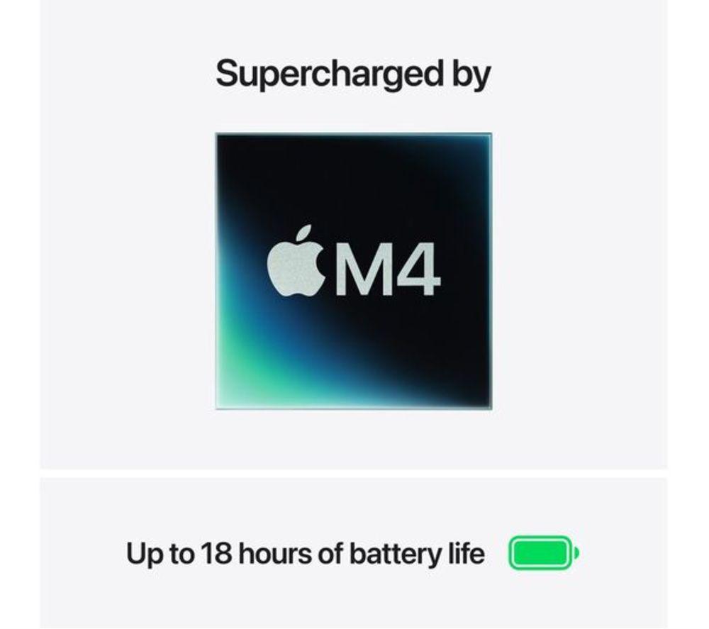 APPLE Refurbished MacBook Air 13.6" (2025) - M4, 256 GB SSD, Silver (Excellent Condition) image number 4 of 11
