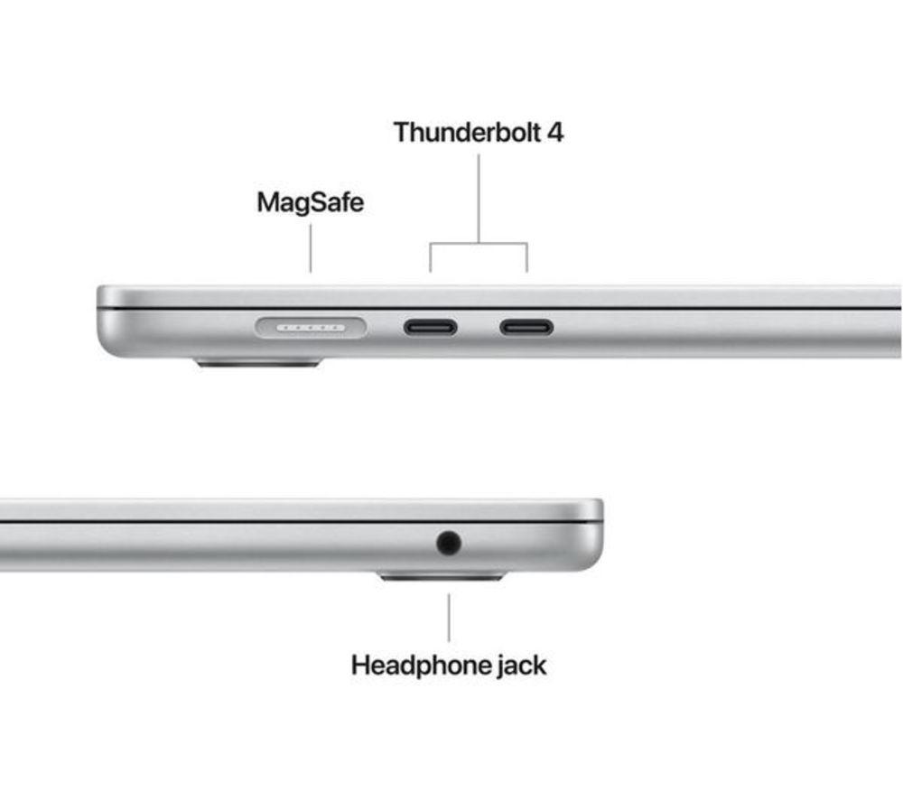 APPLE Refurbished MacBook Air 15" (2025) - M4, 512 GB SSD, RAM 16 GB, Silver (Very Good Condition) image number 3 of 11