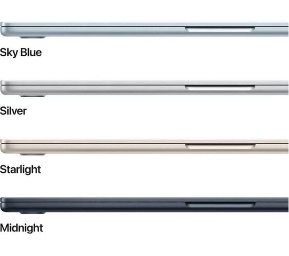 APPLE Refurbished MacBook Air 15" (2025) - M4, 512 GB SSD, RAM 16 GB, Silver (Very Good Condition) image number 7 of 11