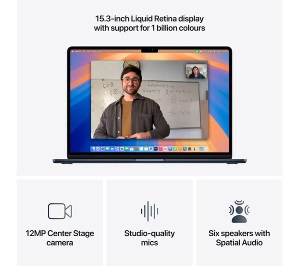 APPLE Refurbished MacBook Air 15" (2025) - M4, 256 GB SSD, Midnight (Very Good Condition) image number 5 of 11