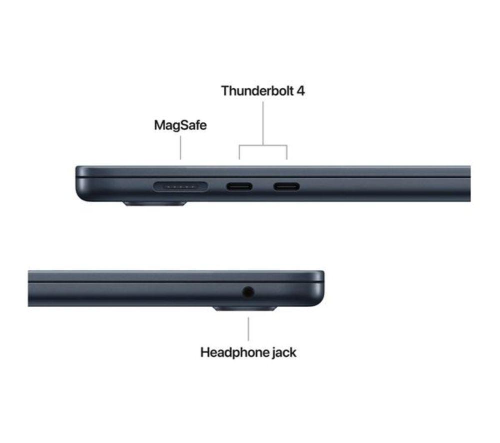 APPLE Refurbished MacBook Air 15" (2025) - M4, 256 GB SSD, Midnight (Very Good Condition) image number 7 of 11
