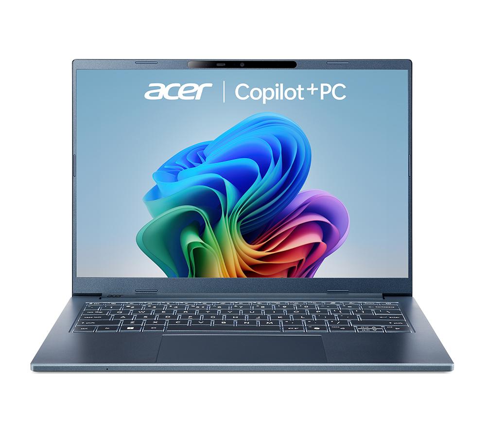 Acer Aspire 14 Ai 14" Laptop, Copilot Pc - Snapdragon X, 512 Gb Ssd, Blue, Blue