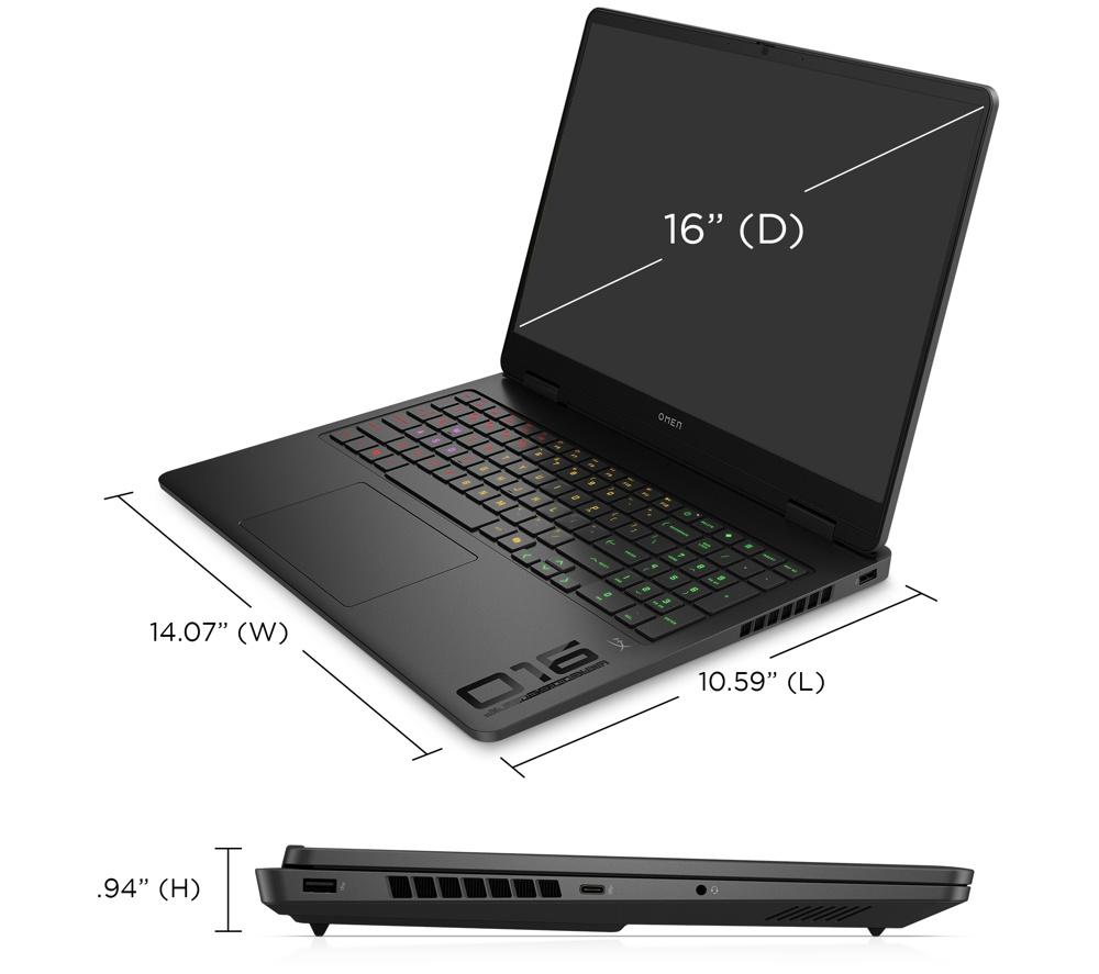 HP OMEN 16-am0507na 16" Gaming Laptop - Intel&reg; Core&trade; Ultra 7, RTX 5060, 1 TB SSD image number 7 of 19