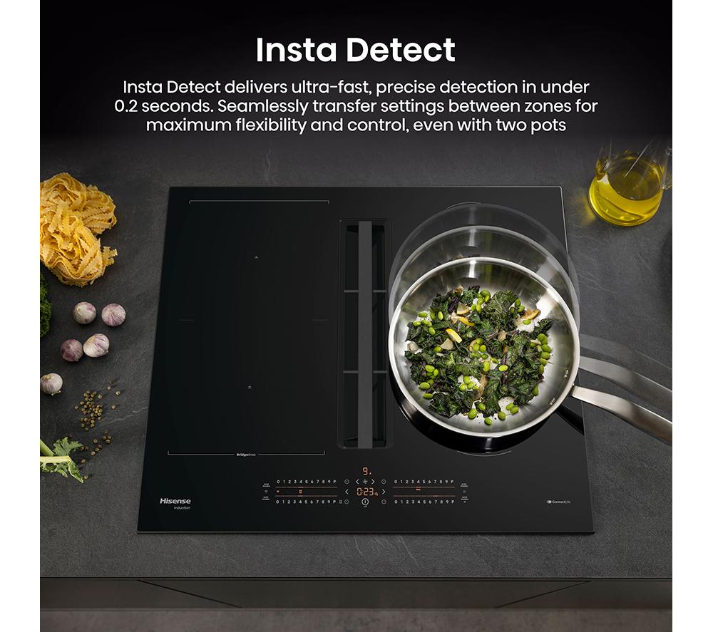 HISENSE Hi6 HEH6432BSCWF 60 cm Vented Electric Induction Smart Hob - Black image number 5 of 27