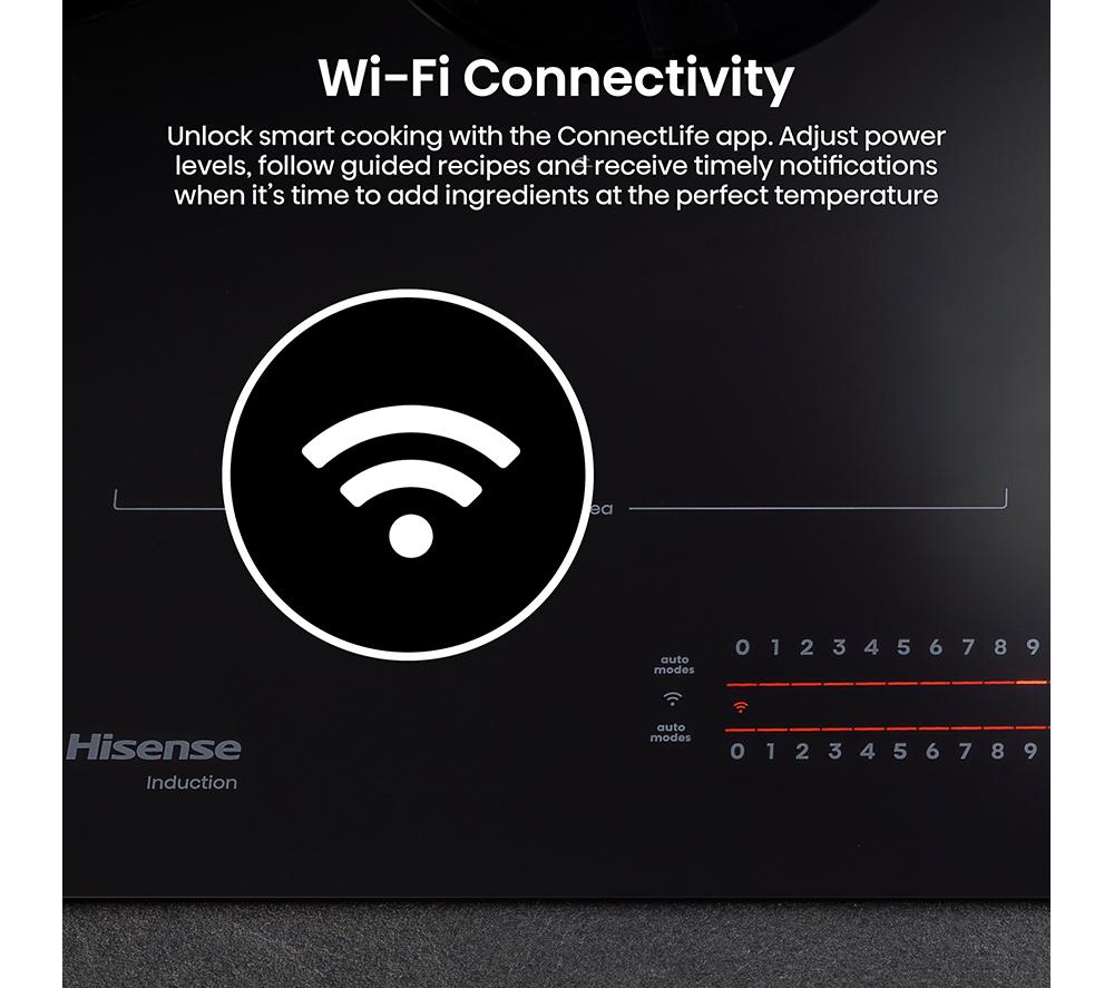 HISENSE Hi6 HEH6432BSCWF 60 cm Vented Electric Induction Smart Hob - Black image number 16 of 27