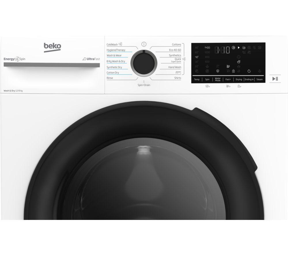 BEKO Pro EnergySpin BM5D512845UW 12 kg Washer Dryer - White image number 4 of 13