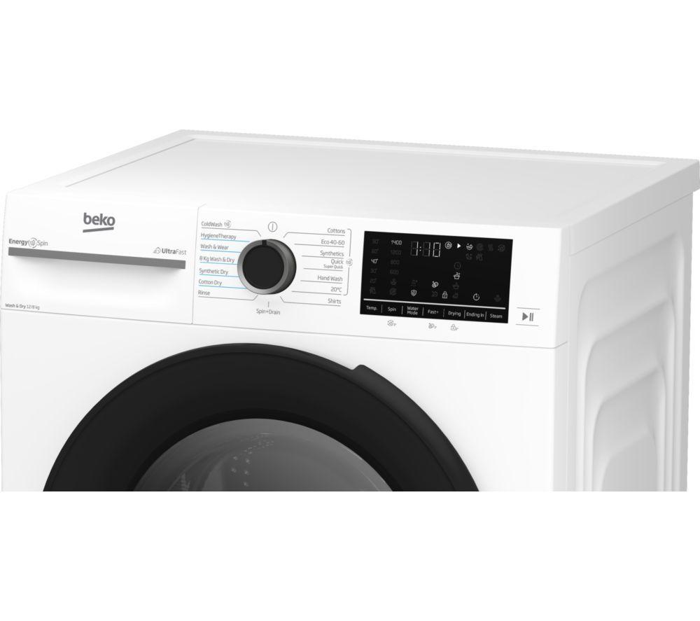 BEKO Pro EnergySpin BM5D512845UW 12 kg Washer Dryer - White image number 8 of 13