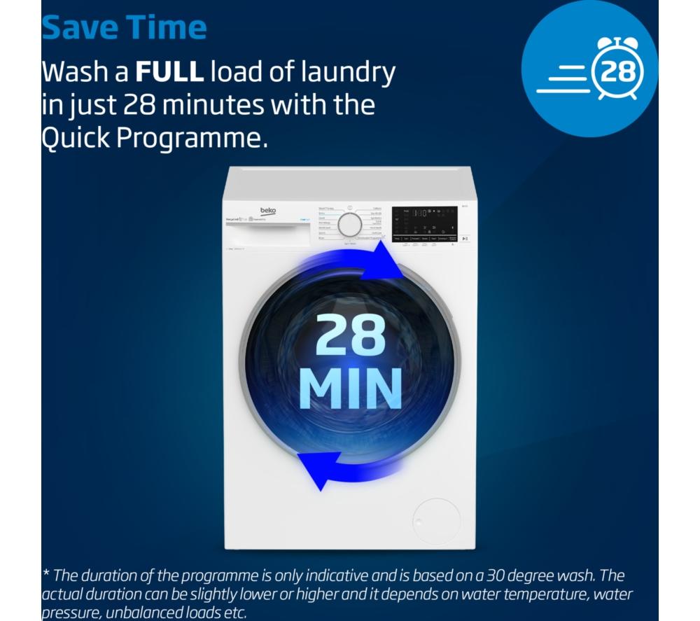 BEKO Pro EnergySpin BM5D512845UW 12 kg Washer Dryer - White image number 12 of 13
