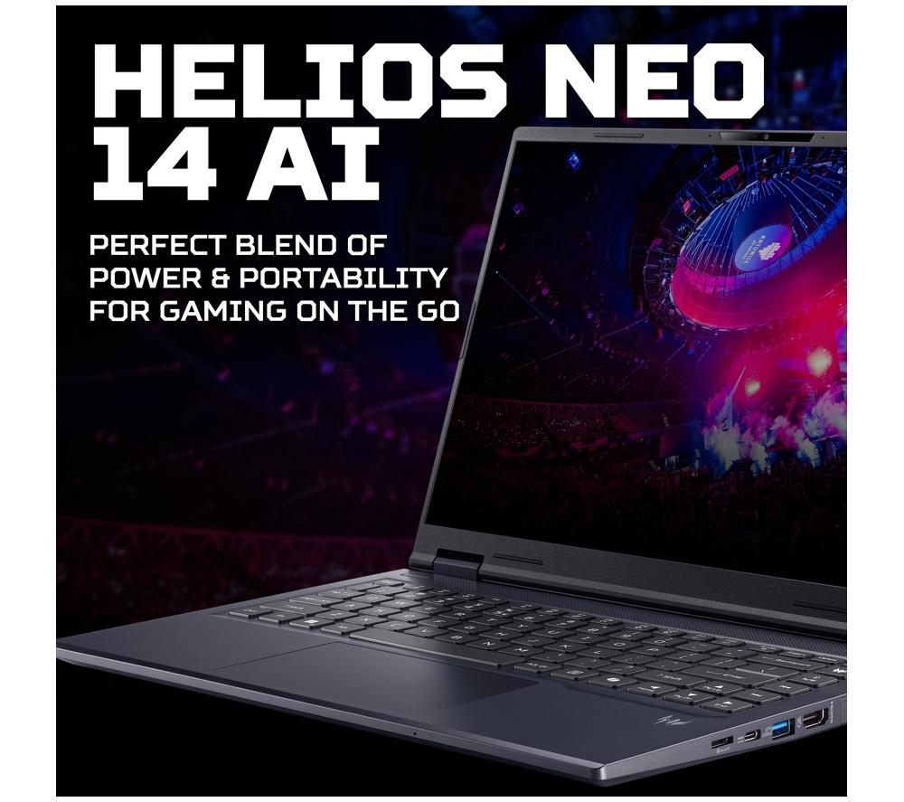 ACER Predator Helios Neo 14 AI 14" Gaming Laptop - Intel&reg; Core&trade; Ultra 9, RTX 5070, 1 + 1 TB SSD image number 3 of 13