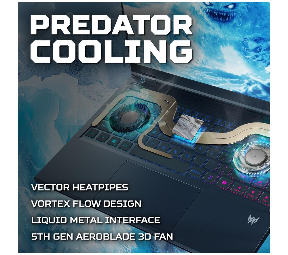 ACER Predator Helios Neo 14 AI 14" Gaming Laptop - Intel&reg; Core&trade; Ultra 9, RTX 5070, 1 + 1 TB SSD image number 10 of 13