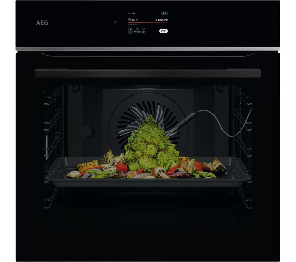 AEG 7000 MealAssist TE7PB731AB Electric Pyrolytic Oven – Black, Black