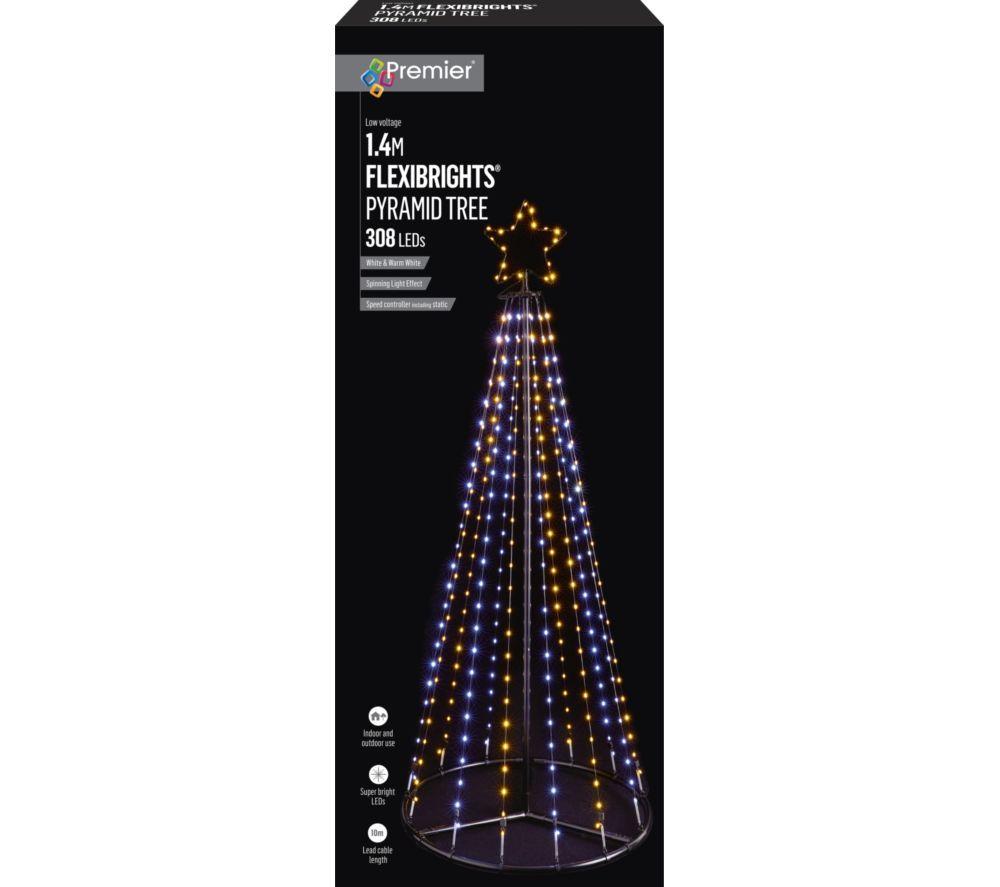 PREMIER Flexibright Pyramid Tree with Star Top - 1.4 m / 5.9 ft