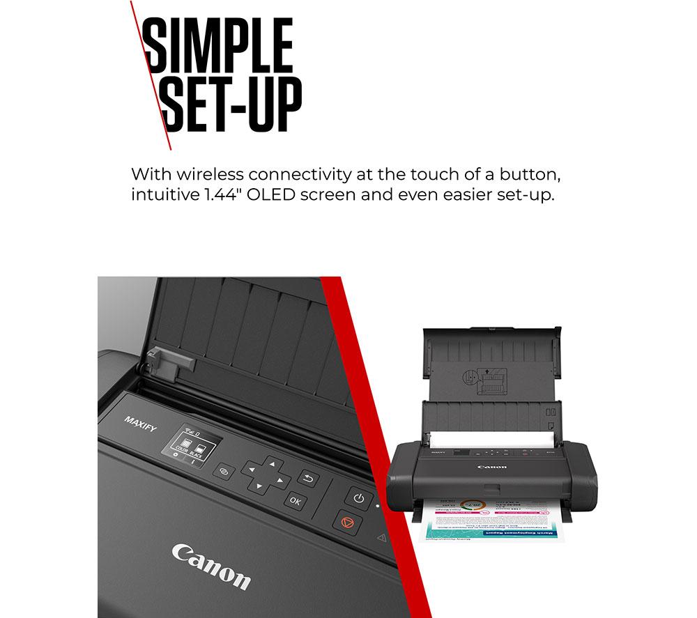 CANON MAXIFY BX110 Wireless Inkjet Portable Printer with Battery image number 5 of 7