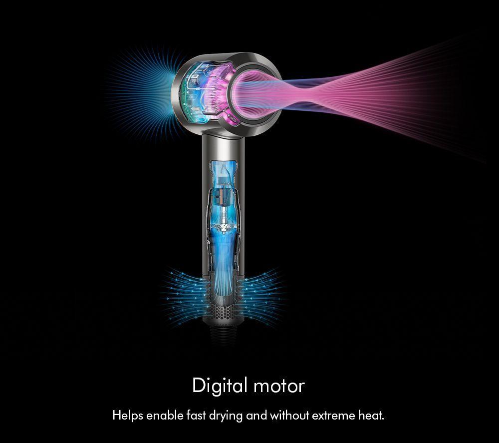DYSON Supersonic Straight & Wavy Hair Dryer - Prussian Blue & Rich Copper image number 8 of 17