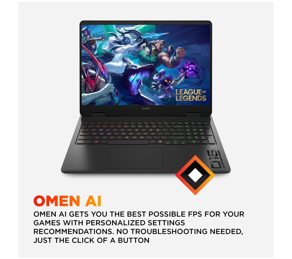 HP OMEN 16-ap0506na 16" Gaming Laptop - AMD Ryzen AI 7, RTX 5060, 1 TB SSD image number 4 of 23