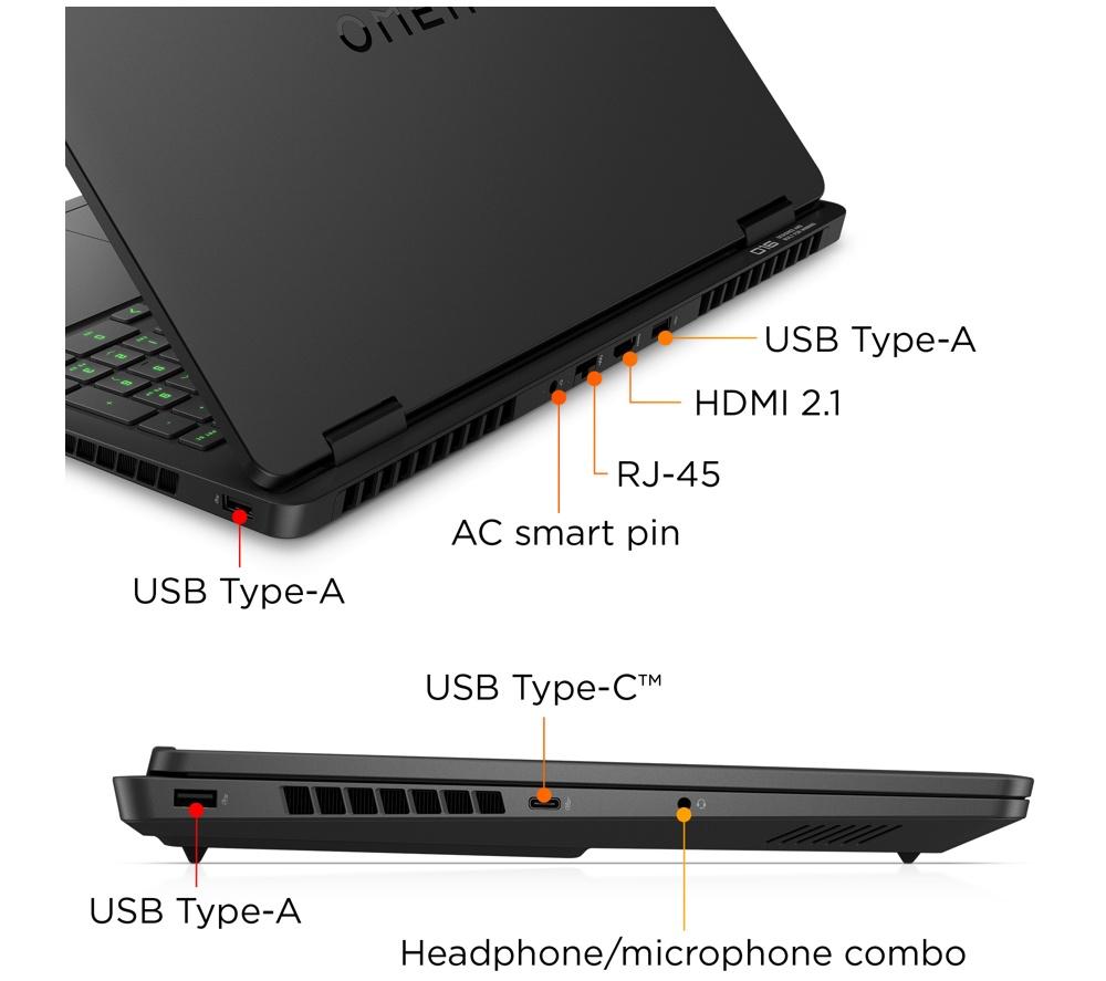 HP OMEN 16-ap0506na 16" Gaming Laptop - AMD Ryzen AI 7, RTX 5060, 1 TB SSD image number 9 of 23