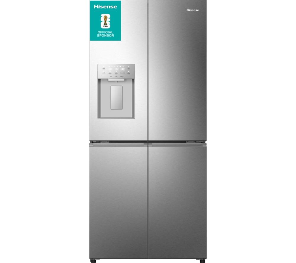 HISENSE PureFlat Slim RQ5P470SYID Fridge Freezer – Silver, Silver/Grey