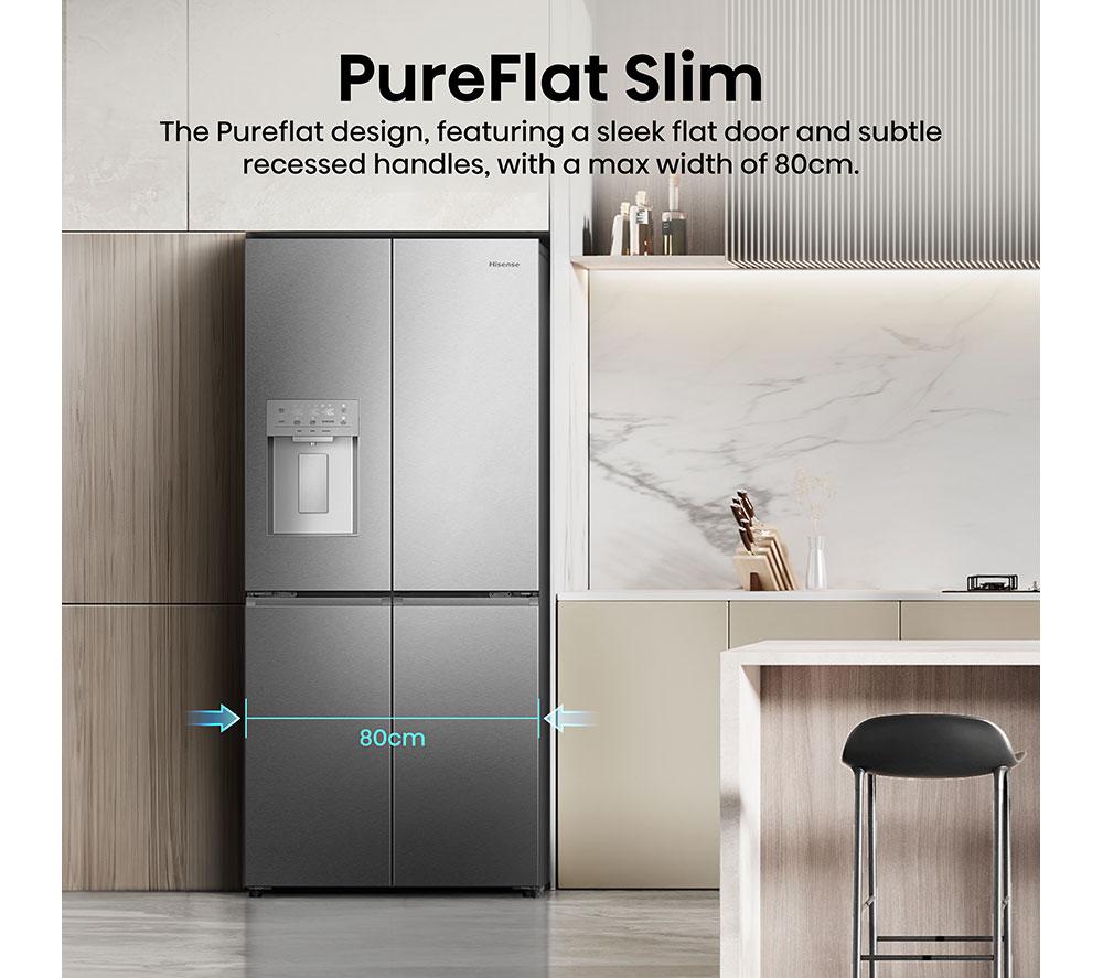 HISENSE PureFlat Slim RQ5P470SYID Fridge Freezer - Silver image number 14 of 14